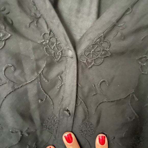 Lucky Brand Button up peasant top - Picture 3 of 4